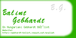 balint gebhardt business card